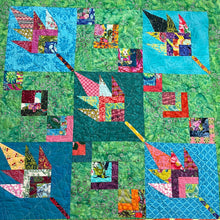 Load image into Gallery viewer, Aki - An Urban Folk quilt pattern from Blue Nickel Studios - PDF Download