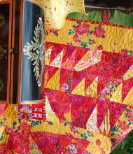 Load image into Gallery viewer, Flame On! - First in the Elemental Blue Nickel Quilt Pattern Series - Featuring Fire - PDF Download