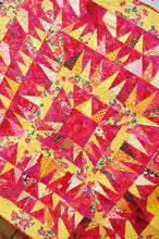 Load image into Gallery viewer, Flame On! - First in the Elemental Blue Nickel Quilt Pattern Series - Featuring Fire - PDF Download