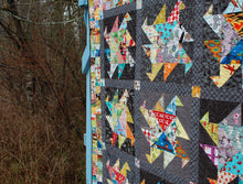 Load image into Gallery viewer, Twister - Second in the Elemental Blue Nickel Quilt Pattern Series - Featuring Wind - PDF Download