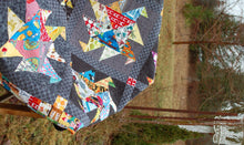 Load image into Gallery viewer, Twister - Second in the Elemental Blue Nickel Quilt Pattern Series - Featuring Wind - PDF Download