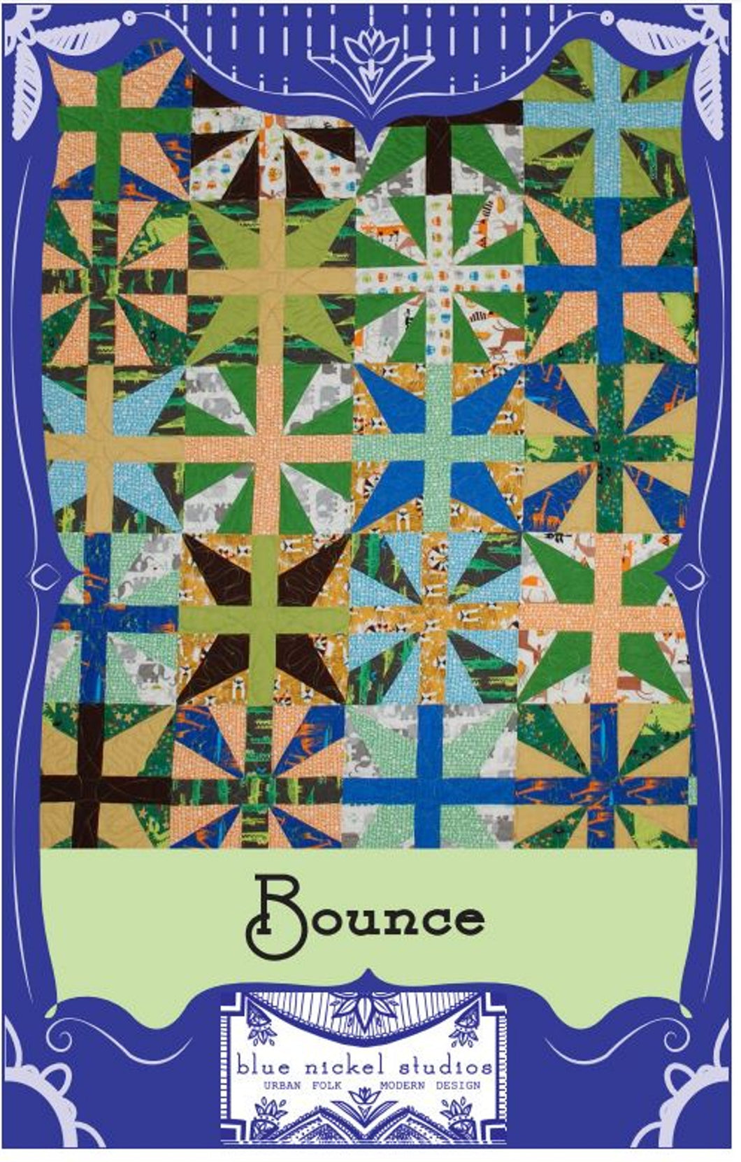 Bounce - An Urban Folk Pattern from Blue Nickel Studios - PDF Download